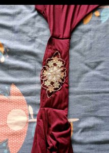 Stunning Purple Saree with Embellished Blouse