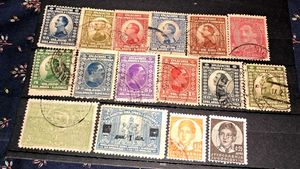 16 1950s Yugoslavian old used stamps