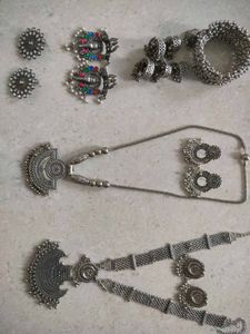 Oxidised Silver Jewellery Set