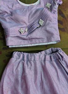 Sparkling Lilac Ethnic Gown
