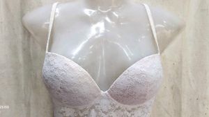 White Lace Longline Bralette