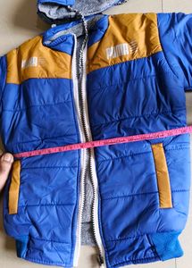 Kids Blue Padded Jacket