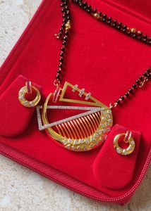 Mangalsutra With Earrings Set 😍