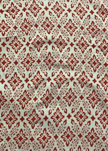 WHITE &amp; RED DAILY WEAR KURTA