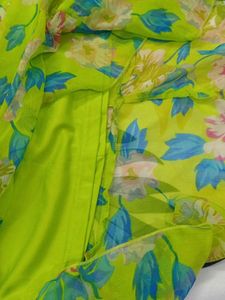 Bright Floral Print Dress