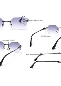 EYEJACK by Voyage UV Protected Golden Rimless Sung