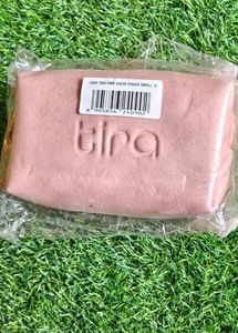 Tira Cute Pink Suede Pouch