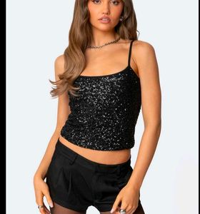 Sparkling Sequin Cami Topwith shorts 👍