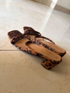 Leopard Print Block Heels