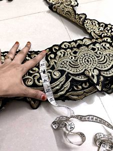 Black lace / border 17 miter