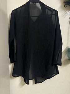 Black transparent top