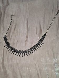 Stylish Silver-Tone Metal Necklace