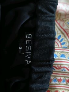 Black Net Skirt , Knee Length, Small Size