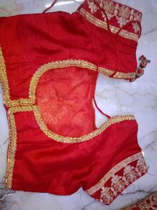 pretty red  bridal lehnga.