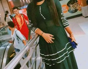 Stylish Dark Green Kurta with skirt and dupatta