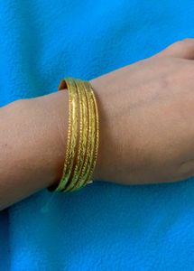 Golden Bangle Set - Elegant Style