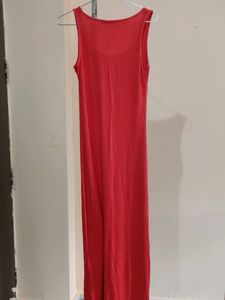 Coral Straight Bodycon Dress