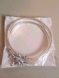 Silver Anklets with Elephant Charms