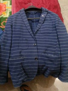 Striped Casual Blazer