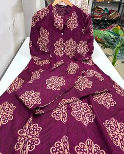 Floral Print Kurta Set