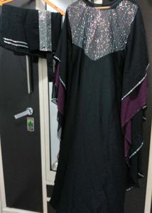 Embellished Abaya with Sequins
