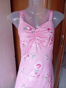 Pink Floral Ruffle Tank Top