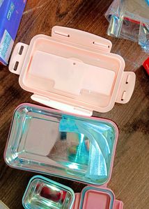 Pack Of 3 Stainless Steel Lunch Box...♥️