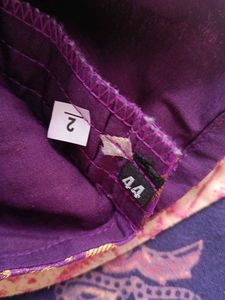 Purple Brocade Blouse