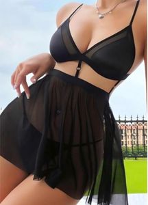 Black Sheer Lingerie Set