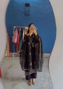 amazing black lover full work suits sets duppta