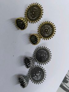 Ethnic Jhumka Earrings Set