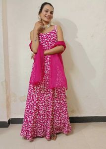 Vibrant Pink Ethnic Kurta Set
