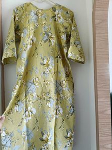 Beautiful Yellow Floral Kurta