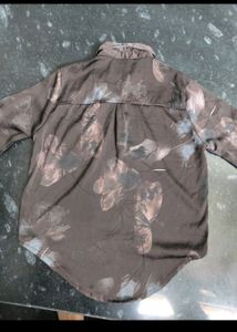 Beautiful Coffee Brown Up Shirt For Women Girls