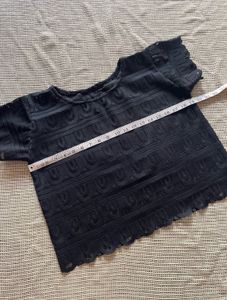 Elegant Black Textured Top