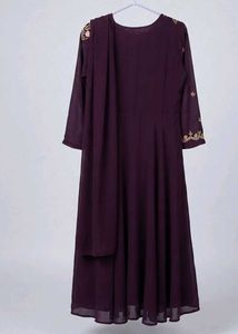 Elegant Embroidered Anarkali Gown