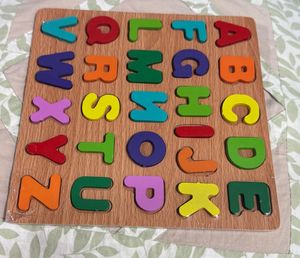 Wooden Alphabet Puzzle Board