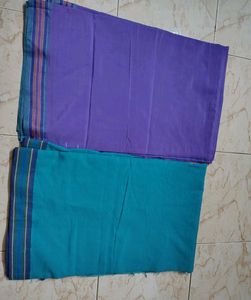 Beautiful Cotton Saree set of 2 pc
