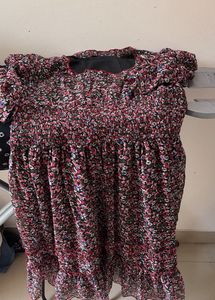 Floral Smocked Midi Dress