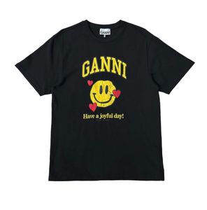 Ganni distressed logo t shirt