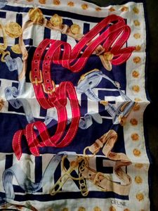Rare Find Vintage CELINE 90s Cotton Scarf