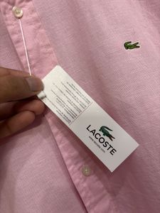 Lacoste Pink Oxford Shirt