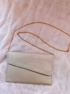 Silver Elegant Chain Wallet Clutch 👝
