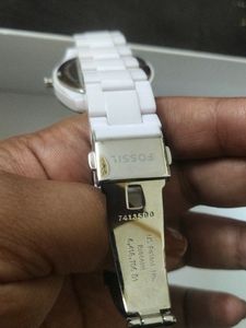 Fossil White Watch For Women