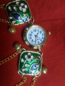 Boho Peacock Watch Bracelet
