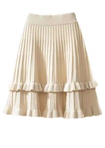 Tiered Knit Skirt