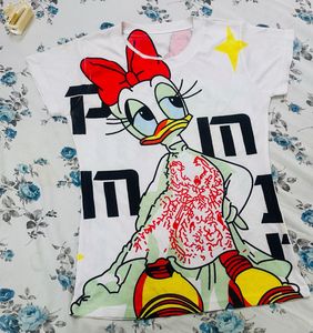 Cute Daisy Duck Graphic T-Shirt