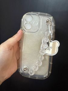Iphone 16 Clear Case with Cute Bear Charm