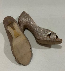Sparkly Golden Heels