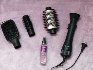 4in1 Hair Volumizer Straightner Dryer Curler set